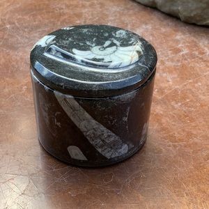 FOSSIL JASPER TRINKET BOX